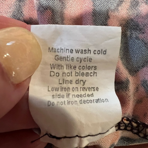 NY Collection Woman Dress Multicolor Beaded Jewele Neckline Tie Dye Print 3X - Picture 7 of 7